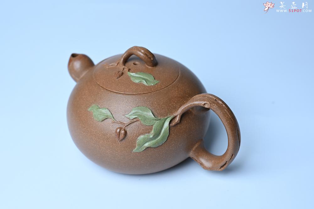 紫砂壶图片：美壶特惠 潜力股董静老师精品老段泥双色寿桃壶 茶人醉爱 - 紫砂壶之家紫砂壶网