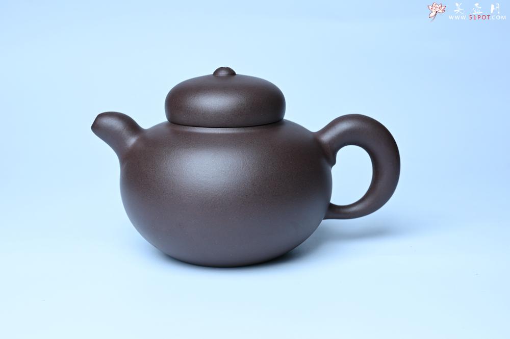紫砂壶图片：美壶特惠 精致优质黑星土道洪风格德福壶 茶人醉爱 - 紫砂壶之家紫砂壶网