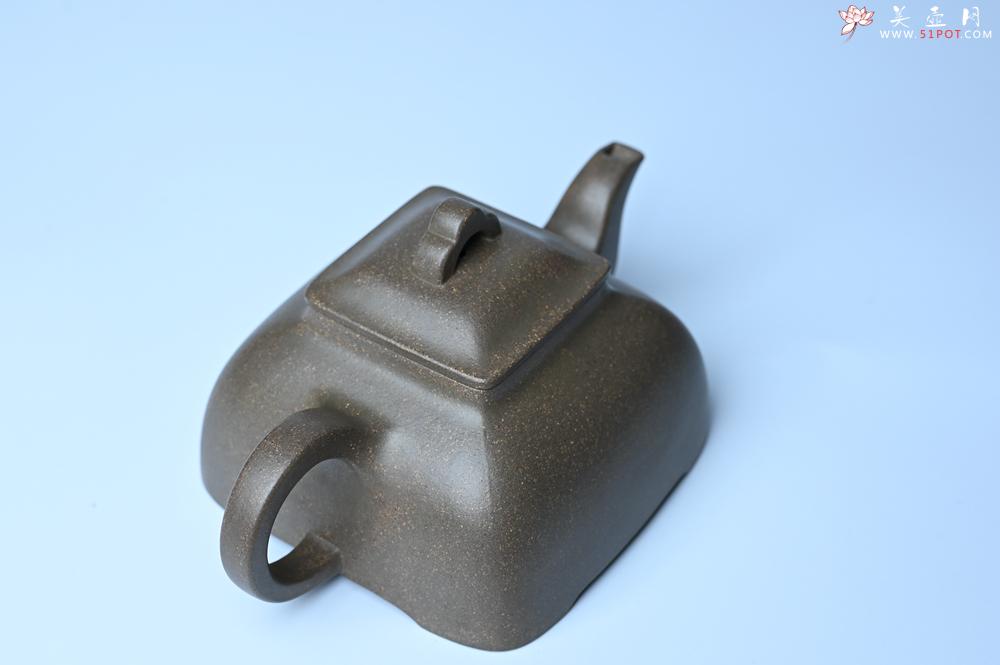 紫砂壶图片：实力派张海艳全手工蟹壳老青段泥精工弧菱壶 - 紫砂壶之家紫砂壶网