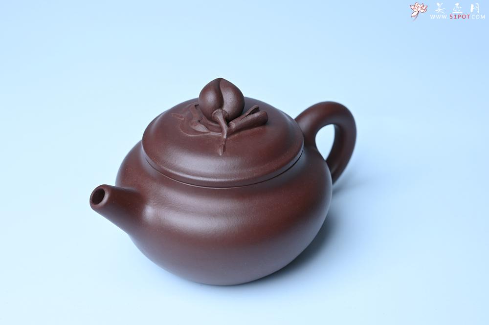 紫砂壶图片：特好老紫泥全手工寿桃壶 茶人醉爱 - 紫砂壶之家紫砂壶网