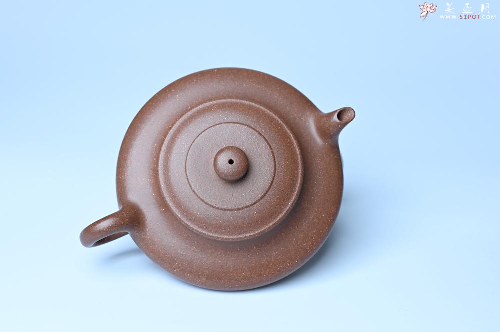 紫砂壶图片：潜力股周小培 特好文革老紫泥 全手工虚扁壶 难度大 好壶期待与您结缘 - 紫砂壶之家紫砂壶网
