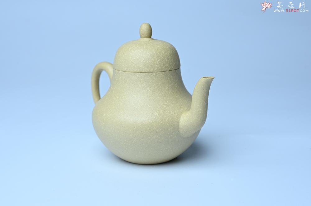 紫砂壶图片：美壶特惠 纯净本绿梨形壶 茶人醉爱 - 紫砂壶之家紫砂壶网