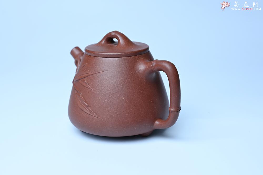 紫砂壶图片：美壶特惠 优质紫泥竹叶高石瓢壶 茶人醉爱 - 紫砂壶之家紫砂壶网