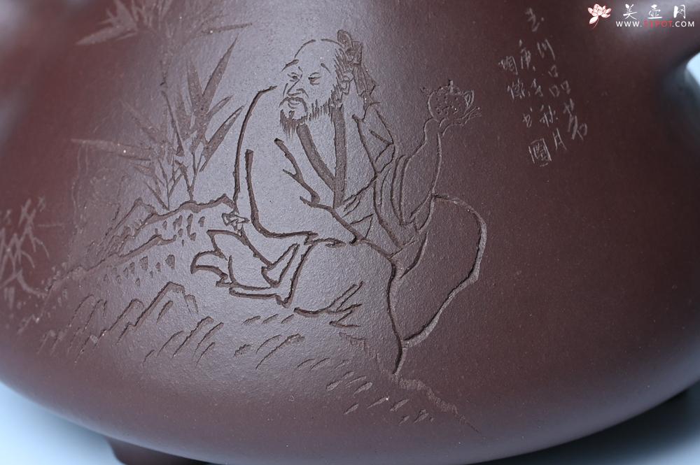 紫砂壶图片：潜力股周小培 特好全手工底槽清子冶石瓢 助工装饰品茶玩壶图 特文气 - 紫砂壶之家紫砂壶网