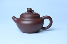 紫砂壶图片:特好老紫泥全手工寿桃壶 茶人醉爱 - 紫砂壶之家