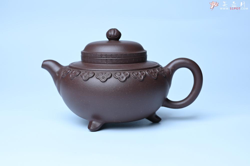 紫砂壶图片：美壶特惠 精致紫泥云肩如意壶 茶人醉爱 - 紫砂壶之家紫砂壶网