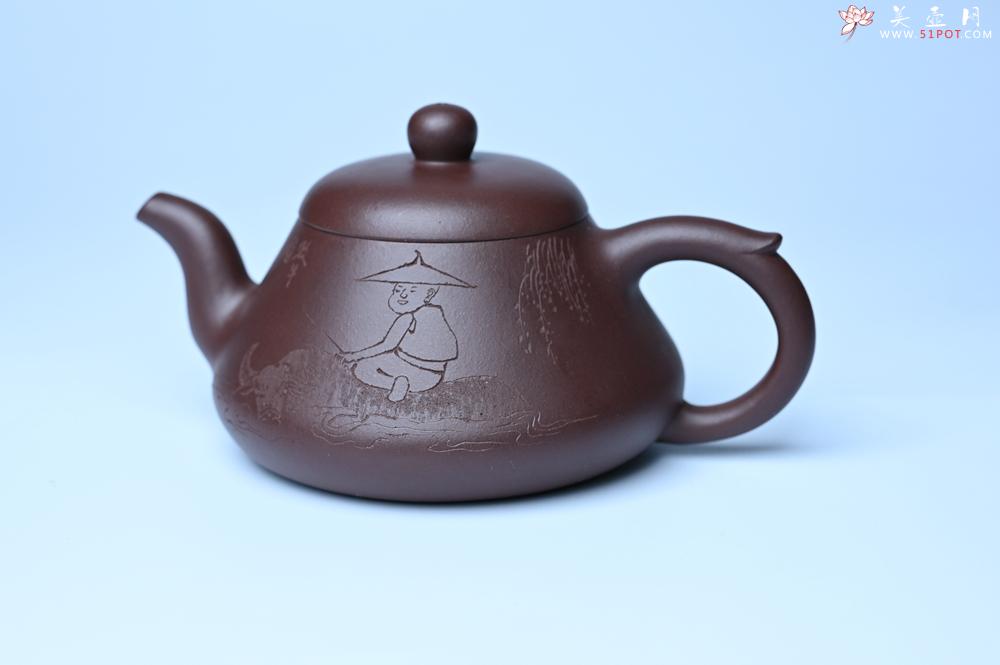 紫砂壶图片：潜力股周小培老师全手工底槽青缘德壶（借问酒家何处有）牧童遥指杏花村 期待与您结缘 - 紫砂壶之家紫砂壶网