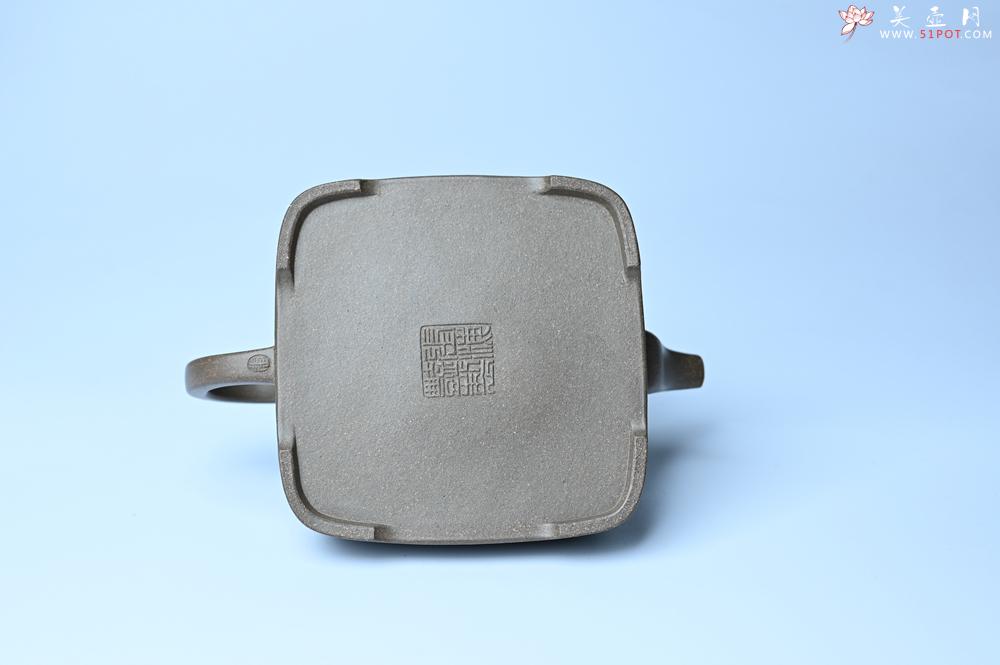 紫砂壶图片：实力派张海艳全手工蟹壳老青段泥精工弧菱壶 - 紫砂壶之家紫砂壶网