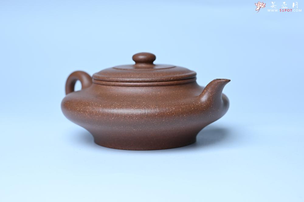 紫砂壶图片：潜力股周小培 特好文革老紫泥 全手工虚扁壶 难度大 好壶期待与您结缘 - 紫砂壶之家紫砂壶网