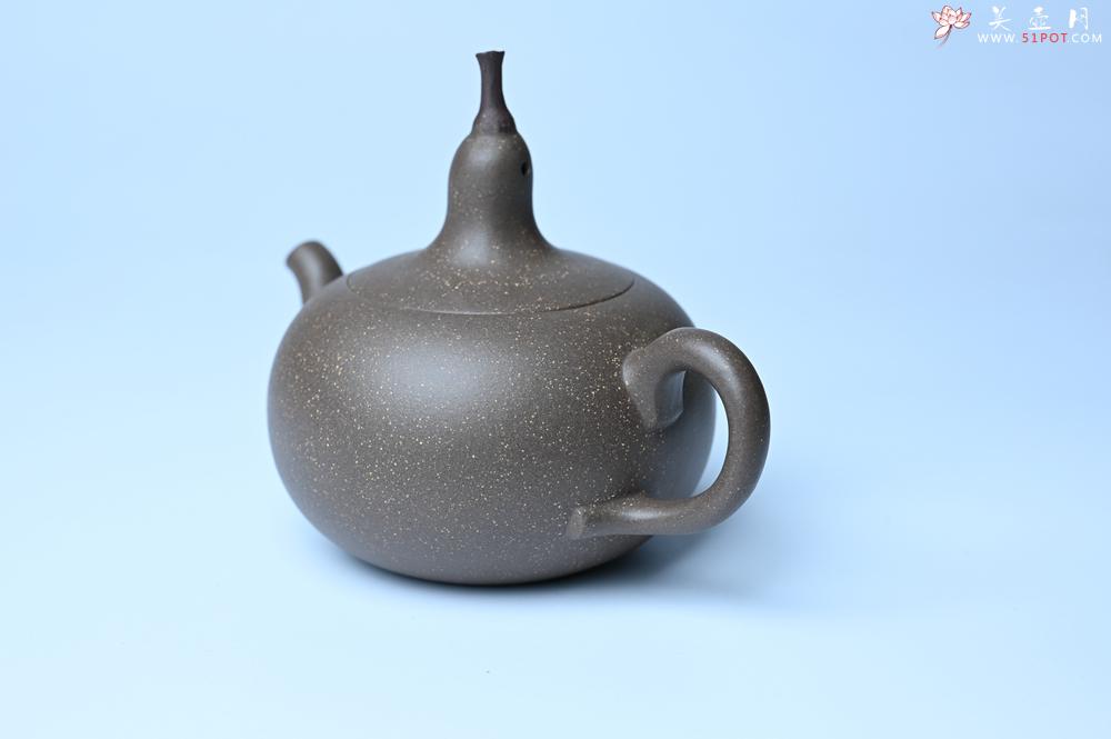 紫砂壶图片：美壶特惠 精致青段大肚茄子壶 茶人醉爱 - 紫砂壶之家紫砂壶网