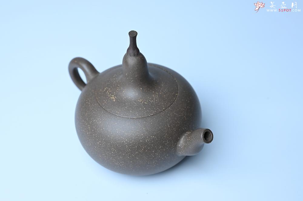 紫砂壶图片：美壶特惠 精致青段大肚茄子壶 茶人醉爱 - 紫砂壶之家紫砂壶网