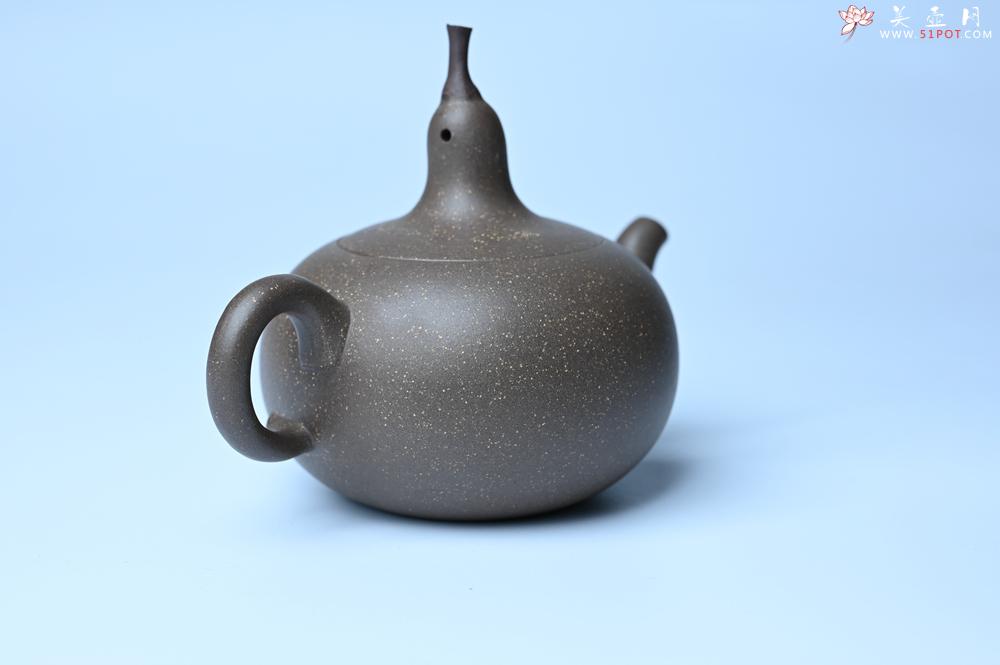 紫砂壶图片：美壶特惠 精致青段大肚茄子壶 茶人醉爱 - 紫砂壶之家紫砂壶网