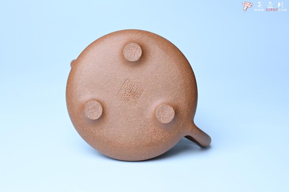 紫砂壶图片：油润五彩段泥 全手工薄胎子冶石瓢 难度大 骨肉匀挺 文气装饰罗汉图 无为 - 紫砂壶之家紫砂壶网