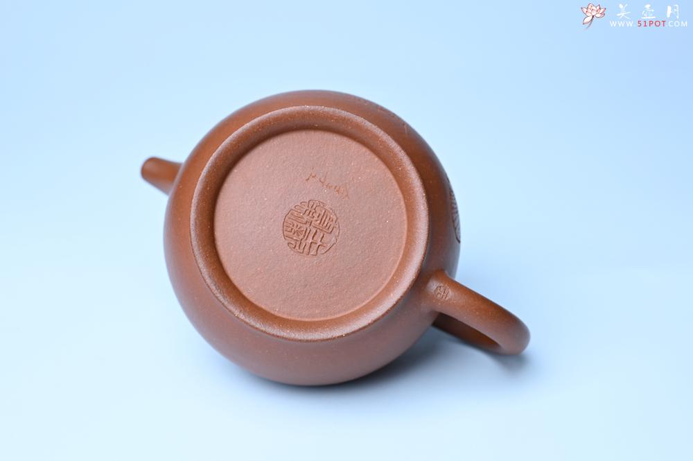 紫砂壶图片：美壶特惠 王老师 全手工红降坡泥潘壶 国助工 易轩 范小君徒杨志老师刻绘 装饰小富贵特文气 - 紫砂壶之家紫砂壶网