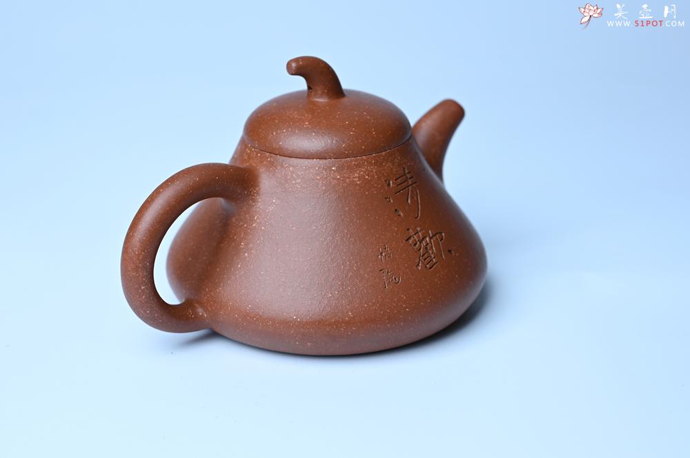 紫砂壶图片：美壶特惠 潜力股王老师 全手工拍打成型茄瓢壶 装饰枯枝鸟 特文气 - 紫砂壶之家紫砂壶网
