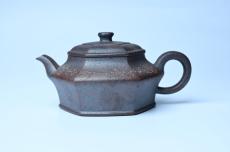 紫砂壶图片:美壶特惠 柴烧六方虚扁紫砂壶 茶人醉爱 - 紫砂壶之家