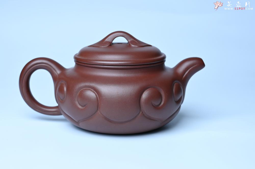 紫砂壶图片：美壶特惠 精致紫泥仿古如意壶 茶人醉爱 - 紫砂壶之家紫砂壶网