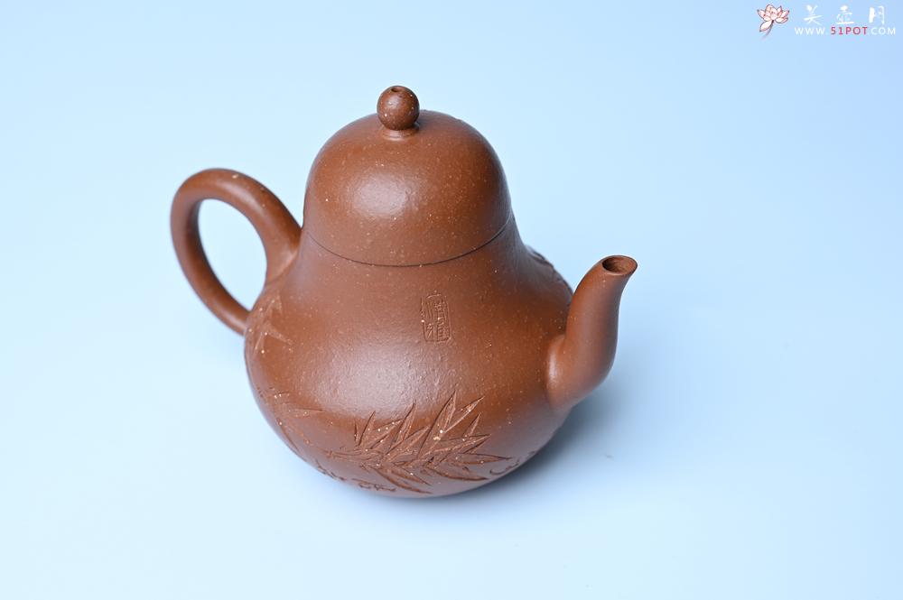紫砂壶图片：美壶特惠 特好朱泥居不可无竹梨形壶 茶人醉爱 - 紫砂壶之家紫砂壶网