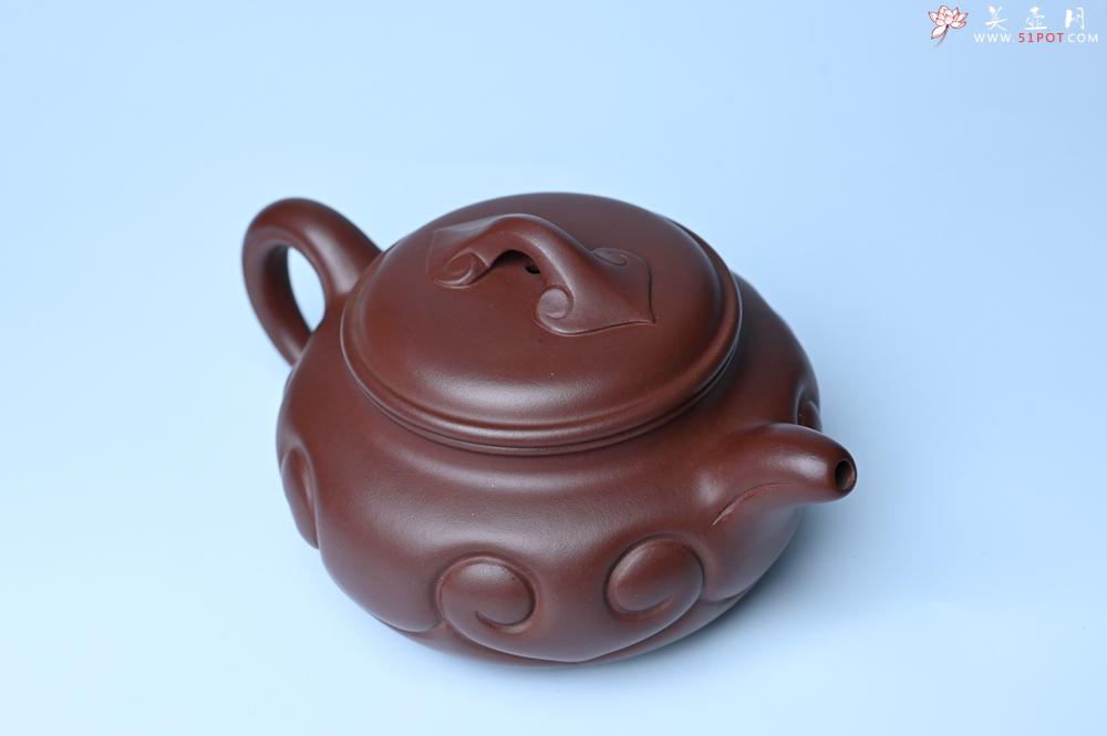 紫砂壶图片：美壶特惠 精致紫泥仿古如意壶 茶人醉爱 - 紫砂壶之家紫砂壶网