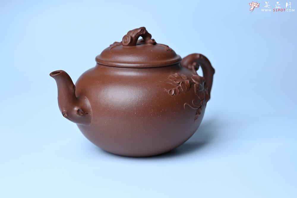 紫砂壶图片：美壶特惠 精品多子多福紫砂壶 帖叶生动细腻 送礼佳品 - 紫砂壶之家紫砂壶网