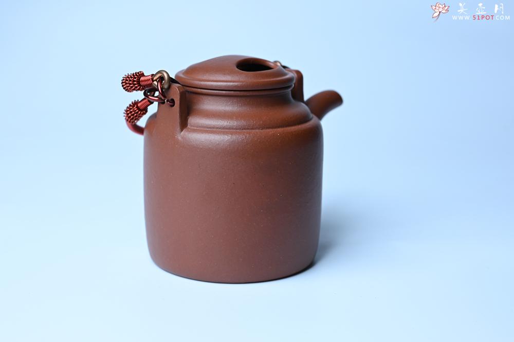 紫砂壶图片：美壶特惠 特好红皮龙精工洋桶壶 茶人醉爱 - 紫砂壶之家紫砂壶网