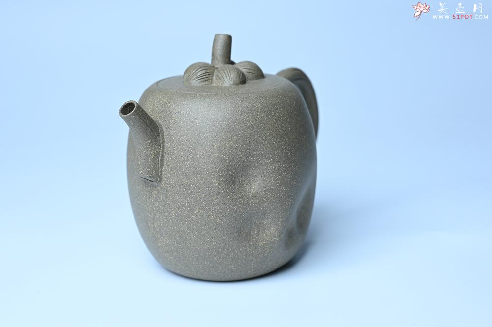 紫砂壶图片：美壶特惠 精致薄胎青段泥瓜菱壶 质量仅84g 茶人醉爱 - 紫砂壶之家紫砂壶网