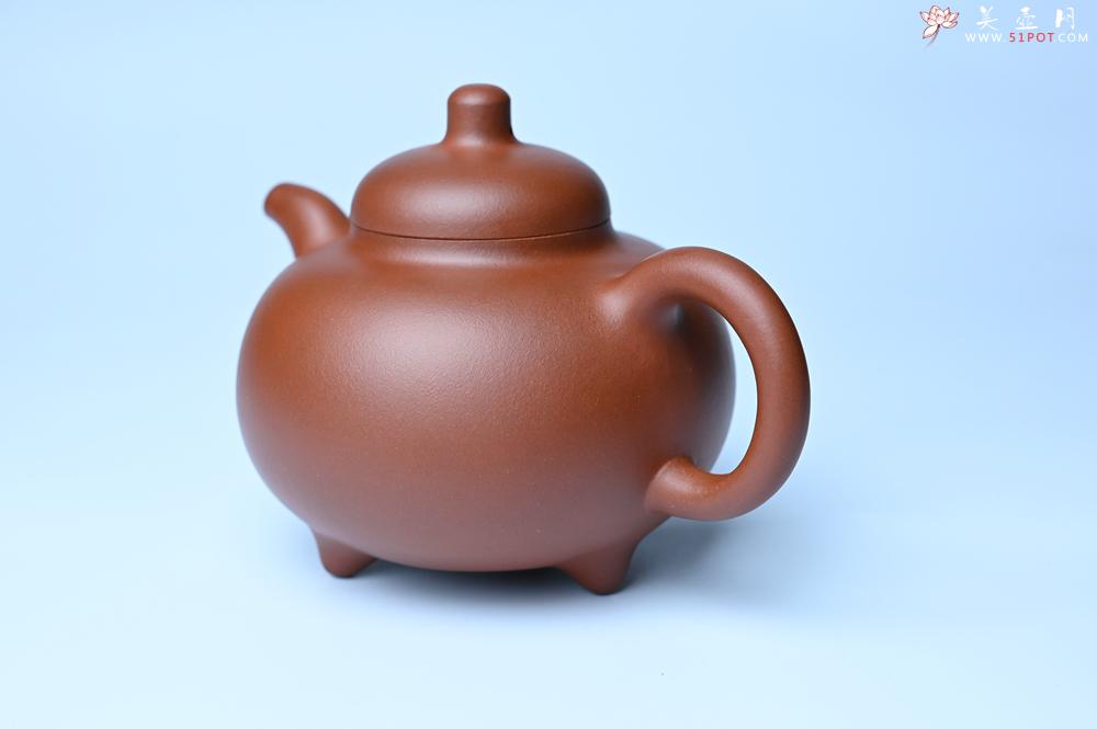 紫砂壶图片：潜力股周小培老师 老师家藏黄龙山一号井小红泥 全手工乳鼎壶 - 紫砂壶之家紫砂壶网