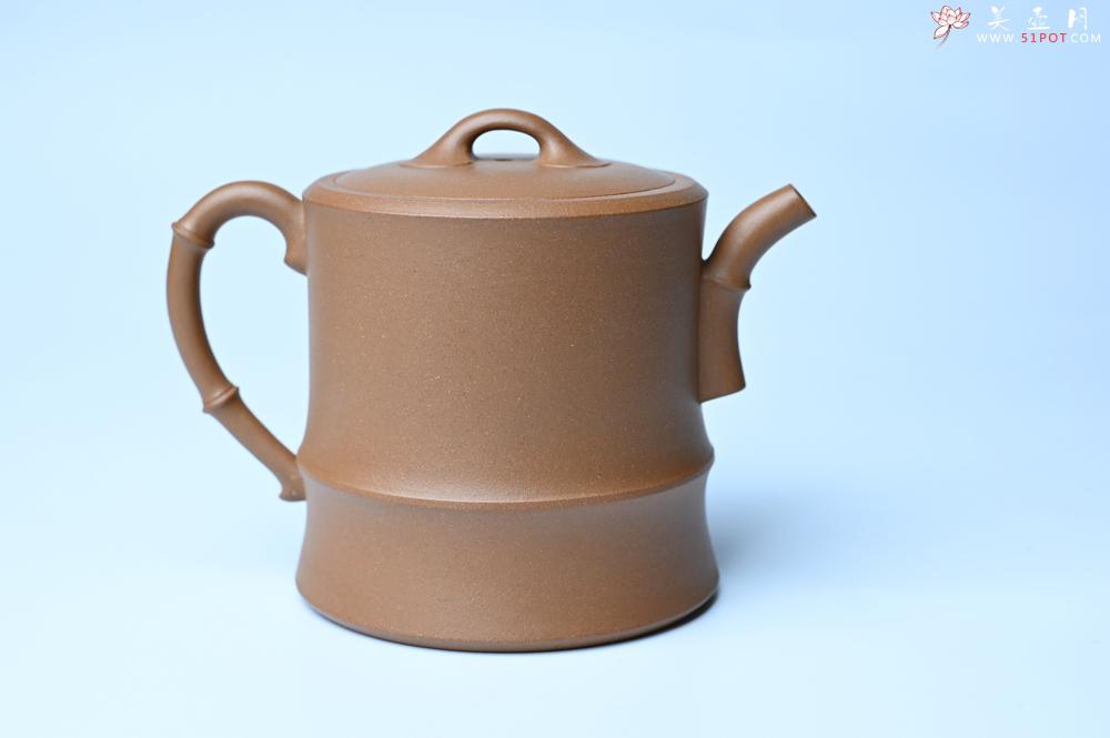 紫砂壶图片：美壶特惠 精工黄金段泥竹段 挺拔秀雅 茶人醉爱 - 紫砂壶之家紫砂壶网