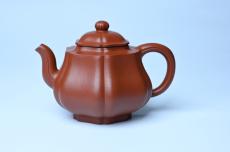 紫砂壶图片:美壶特惠 老朱泥高菱壶 茶人醉爱 - 紫砂壶之家