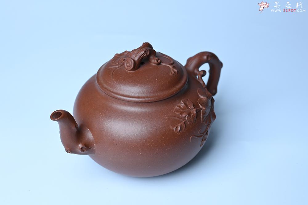 紫砂壶图片：美壶特惠 精品多子多福紫砂壶 帖叶生动细腻 送礼佳品 - 紫砂壶之家紫砂壶网
