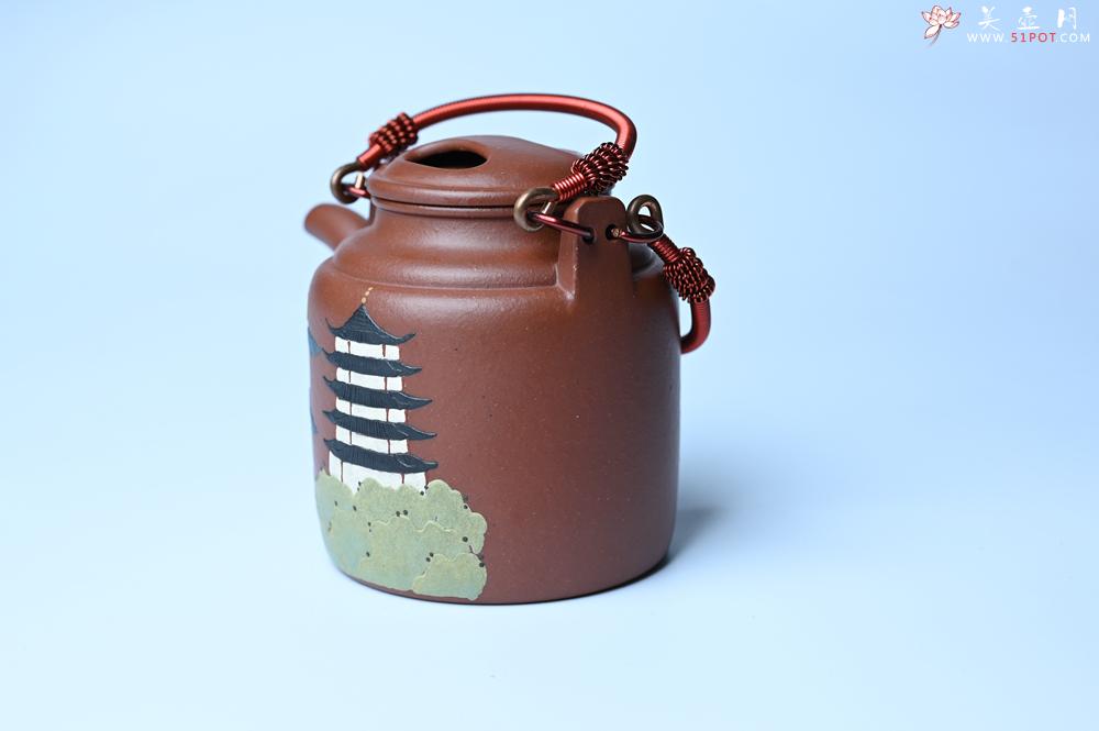 紫砂壶图片：美壶特惠 特好红皮龙精工洋桶壶 茶人醉爱 - 紫砂壶之家紫砂壶网