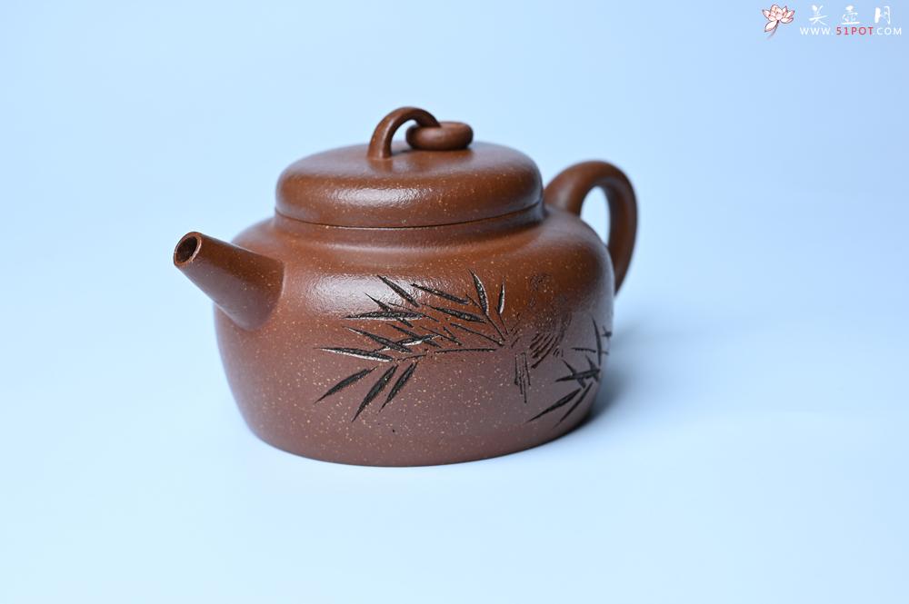 紫砂壶图片：美壶特惠 养过油润降坡泥圈钮德中壶 茶人醉爱 - 紫砂壶之家紫砂壶网
