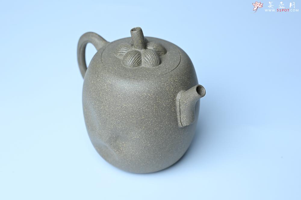 紫砂壶图片：美壶特惠 精致薄胎青段泥瓜菱壶 质量仅84g 茶人醉爱 - 紫砂壶之家紫砂壶网