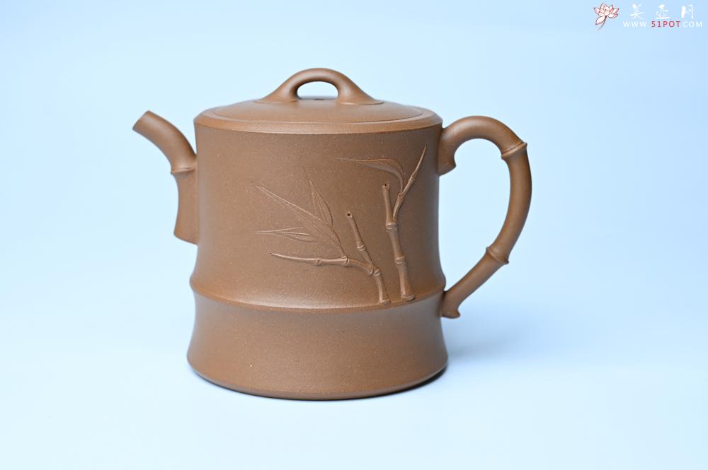 紫砂壶图片：美壶特惠 精工黄金段泥竹段 挺拔秀雅 茶人醉爱 - 紫砂壶之家紫砂壶网