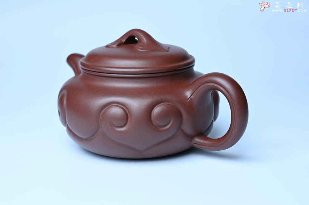紫砂壶图片：美壶特惠 精致紫泥仿古如意壶 茶人醉爱 - 紫砂壶之家紫砂壶网
