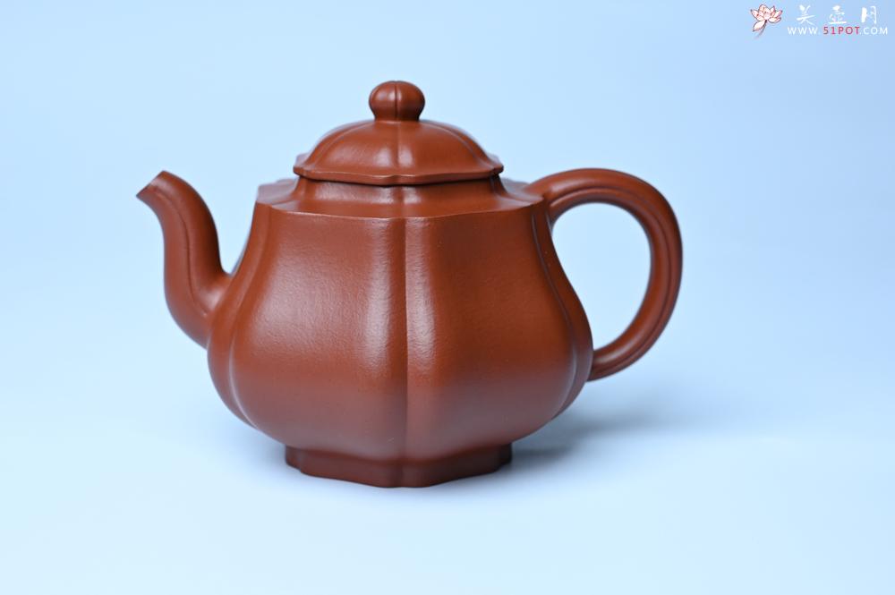 紫砂壶图片：美壶特惠 老朱泥高菱壶 茶人醉爱 - 紫砂壶之家紫砂壶网