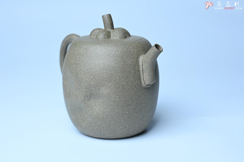 紫砂壶图片：美壶特惠 精致薄胎青段泥瓜菱壶 质量仅84g 茶人醉爱 - 紫砂壶之家紫砂壶网
